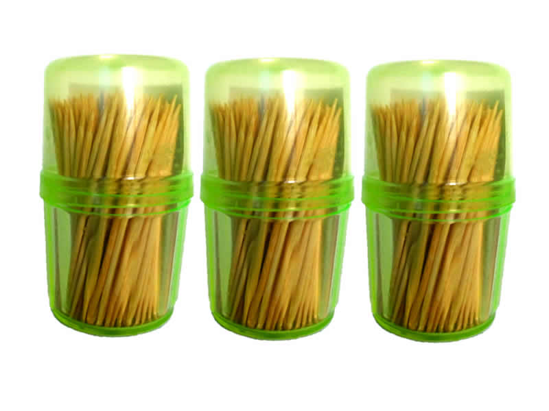 Bamboo Toothpick Bottle